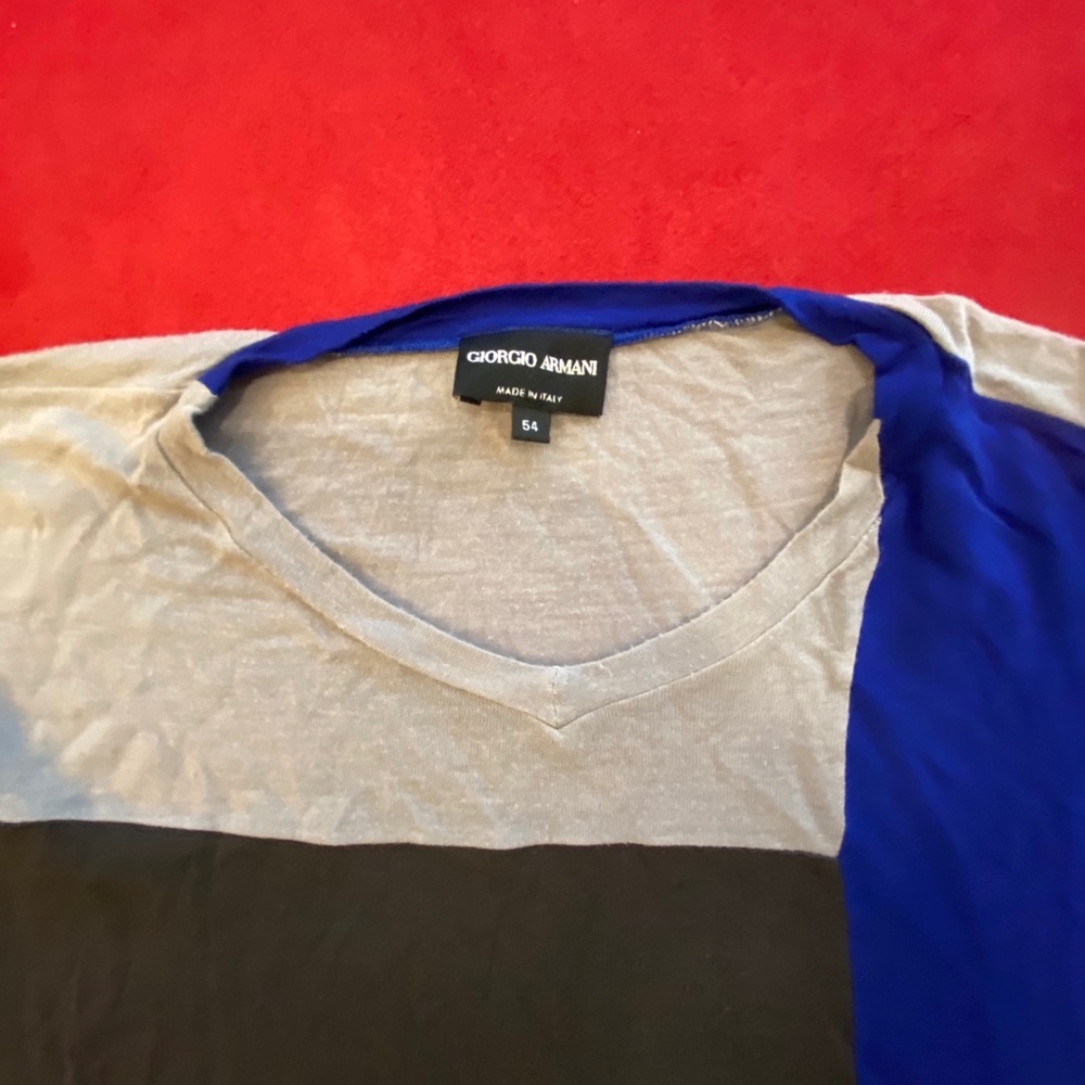 Giorgio Armani Color Block Lightweight Sweater - image 7